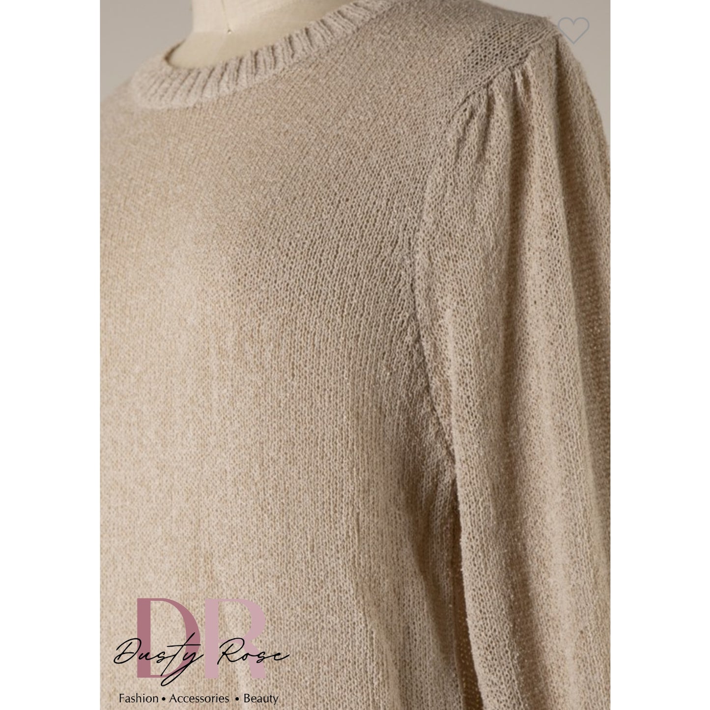 Mid Day Cappuccino Mesh Sweater